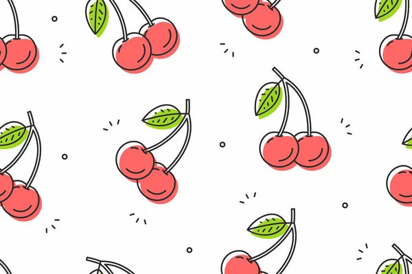 桜のシームレスなパターン — ストックベクタ