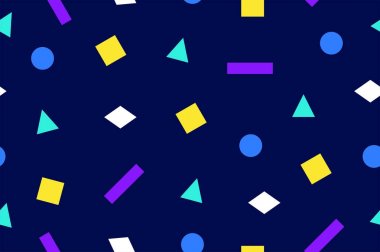 renkli kesintisiz geometrik desen