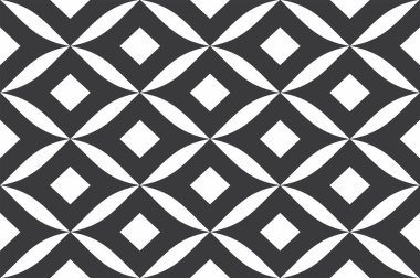 siyah-beyaz kesintisiz geometrik desen