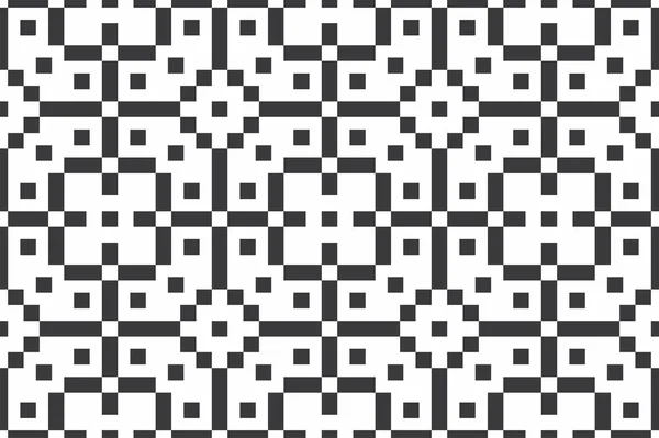 Black and white seamless geometric pattern — Stock Vector