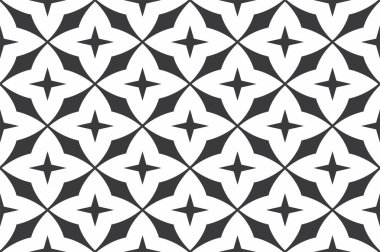 siyah-beyaz kesintisiz geometrik desen