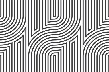 siyah-beyaz kesintisiz geometrik desen