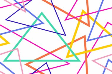 renkli kesintisiz geometrik desen