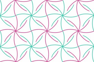 renkli kesintisiz geometrik desen