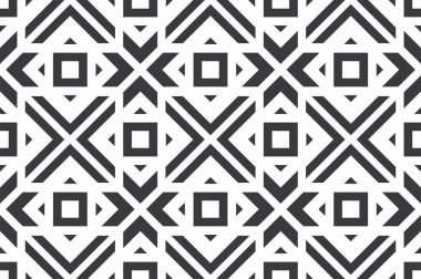 siyah-beyaz kesintisiz geometrik desen