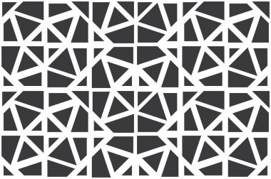 siyah-beyaz kesintisiz geometrik desen