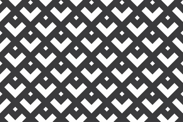 Чорно-білий безшовний геометричний візерунок — стоковий вектор