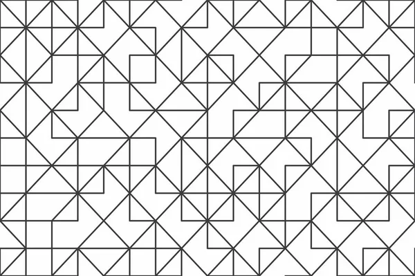 Geometrisches nahtloses Muster mit linearen — Stockvektor