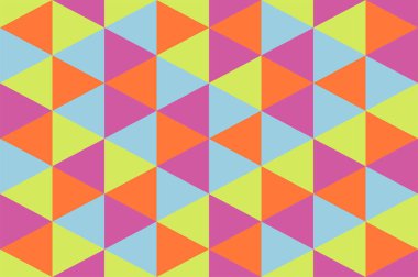 renkli kesintisiz geometrik desen