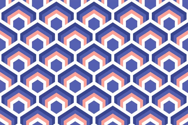 Modèle géométrique sans couture coloré — Image vectorielle
