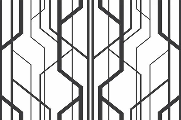 Patrón geométrico transparente en blanco y negro — Vector de stock