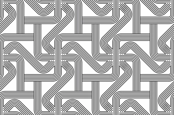 Modèle géométrique sans couture avec linéaire — Image vectorielle