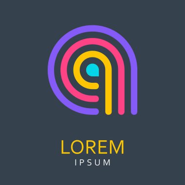 Yaratıcı soyut vektör logo tasarım şablonu