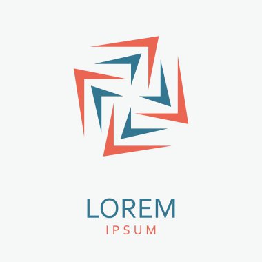 Yaratıcı soyut vektör logo tasarım şablonu