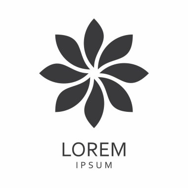 Siyah tasarlamak vektör logo tasarım şablonu