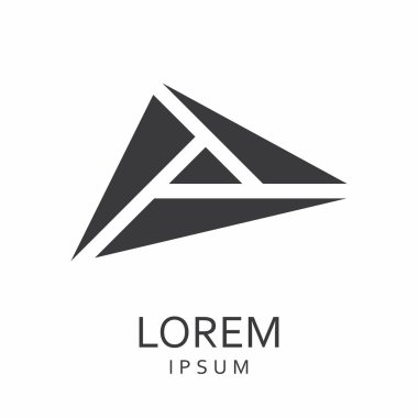 Siyah tasarlamak vektör logo tasarım şablonu