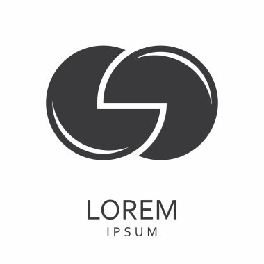 Siyah tasarlamak vektör logo tasarım şablonu