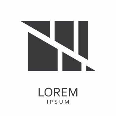 Siyah tasarlamak vektör logo tasarım şablonu