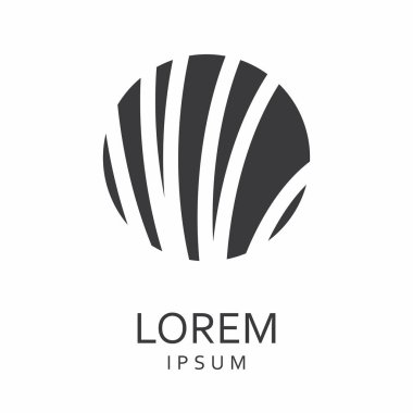 Siyah tasarlamak vektör logo tasarım şablonu