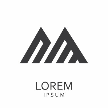 Siyah tasarlamak vektör logo tasarım şablonu