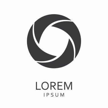 Siyah tasarlamak vektör logo tasarım şablonu