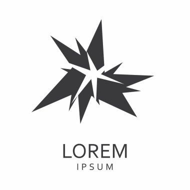 Siyah tasarlamak vektör logo tasarım şablonu