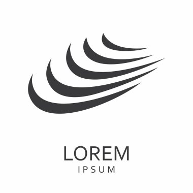 Siyah tasarlamak vektör logo tasarım şablonu