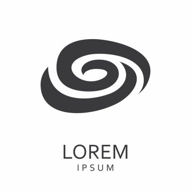 Siyah tasarlamak vektör logo tasarım şablonu