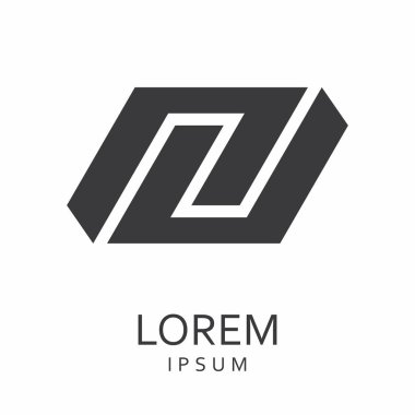 Siyah tasarlamak vektör logo tasarım şablonu