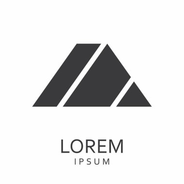 Siyah tasarlamak vektör logo tasarım şablonu