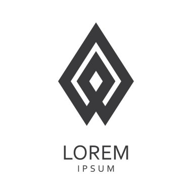 Siyah tasarlamak vektör logo tasarım şablonu