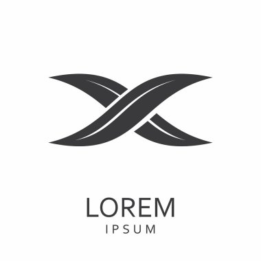 Siyah tasarlamak vektör logo tasarım şablonu