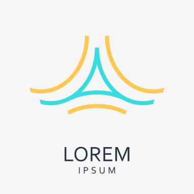 Yaratıcı soyut vektör logo tasarım şablonu