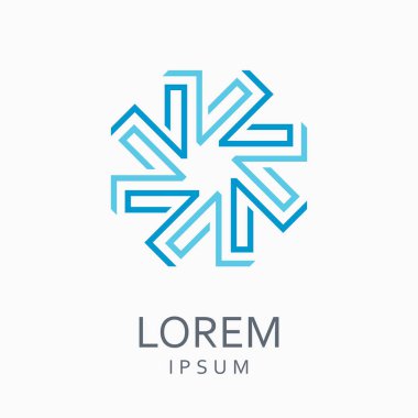 Yaratıcı soyut vektör logo tasarım şablonu