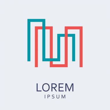 Yaratıcı soyut vektör logo tasarım şablonu