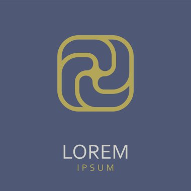 Yaratıcı soyut vektör logo tasarım şablonu