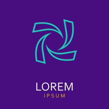 Yaratıcı soyut vektör logo tasarım şablonu