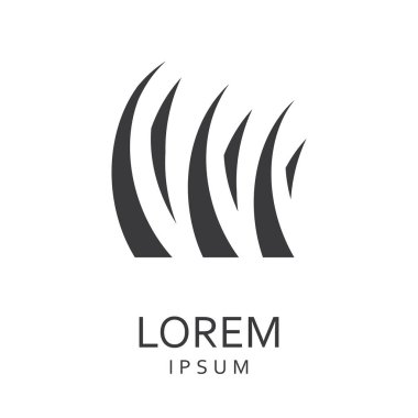 Siyah tasarlamak vektör logo tasarım şablonu