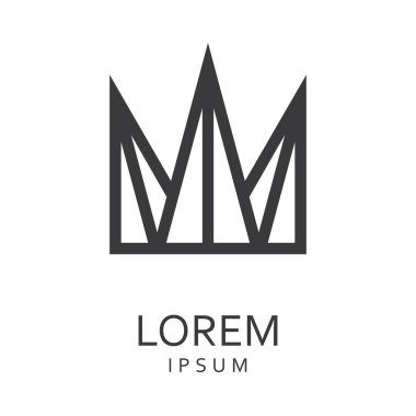 Siyah tasarlamak vektör logo tasarım şablonu