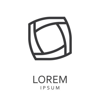 Siyah tasarlamak vektör logo tasarım şablonu