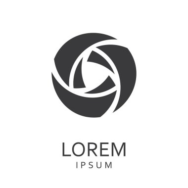 Siyah tasarlamak vektör logo tasarım şablonu