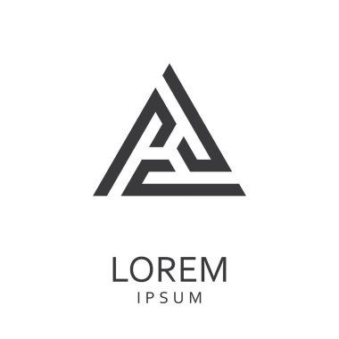 Siyah tasarlamak vektör logo tasarım şablonu