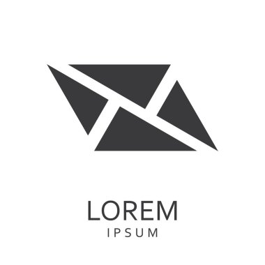 Siyah tasarlamak vektör logo tasarım şablonu