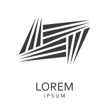 Siyah tasarlamak vektör logo tasarım şablonu