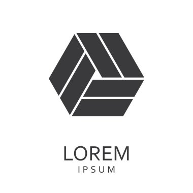 Siyah tasarlamak vektör logo tasarım şablonu