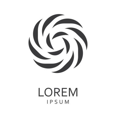 Siyah tasarlamak vektör logo tasarım şablonu