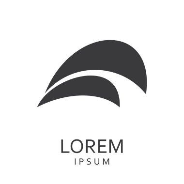 Siyah tasarlamak vektör logo tasarım şablonu