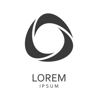 Siyah tasarlamak vektör logo tasarım şablonu