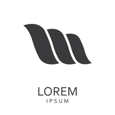 Siyah tasarlamak vektör logo tasarım şablonu