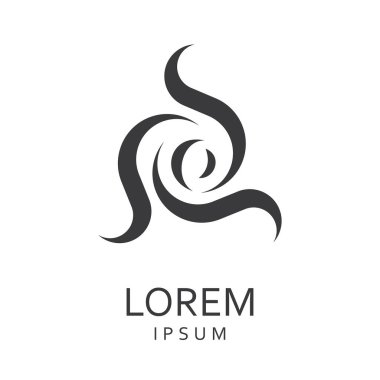 Siyah tasarlamak vektör logo tasarım şablonu